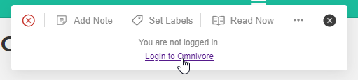 Login to Omnivore